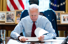 Biden at desk